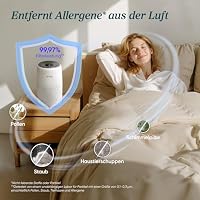 Levoit Luftreiniger Allergiker mit Aromatherapie, 7W Energiesparend, Weiß – Ansicht 3