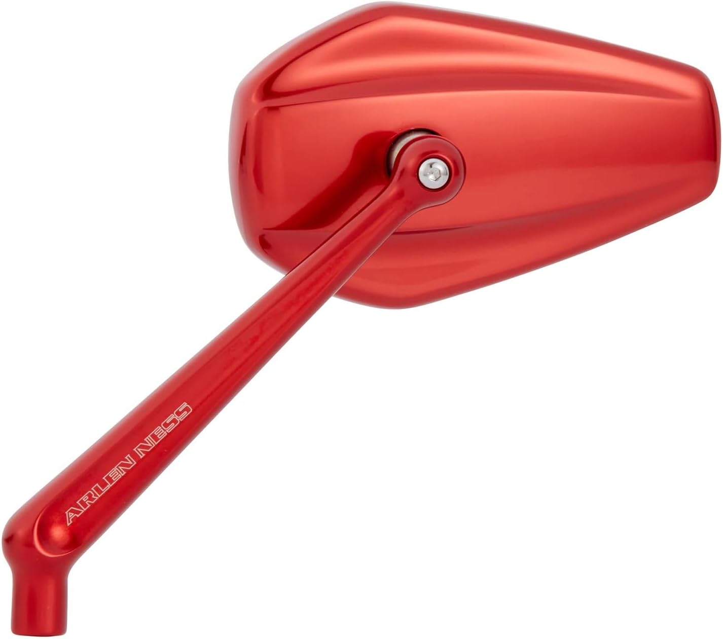 Arlen Ness 13-152 compatible with Mini Stocker Mirror - Left - Red Anodized