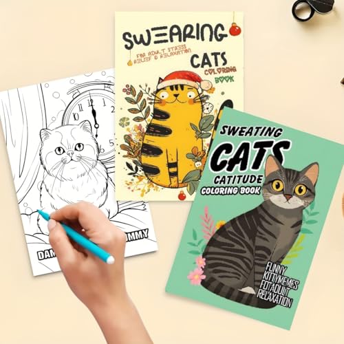 Cahier coloriage chat adulte détente au salon - Vos moments créatifs de pleine conscience