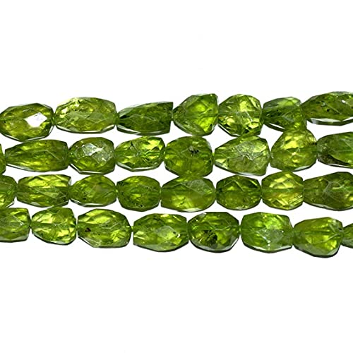 Peridot Faceted Nuggets 10mm, connectez-vous à la nature avec ces perles vertes