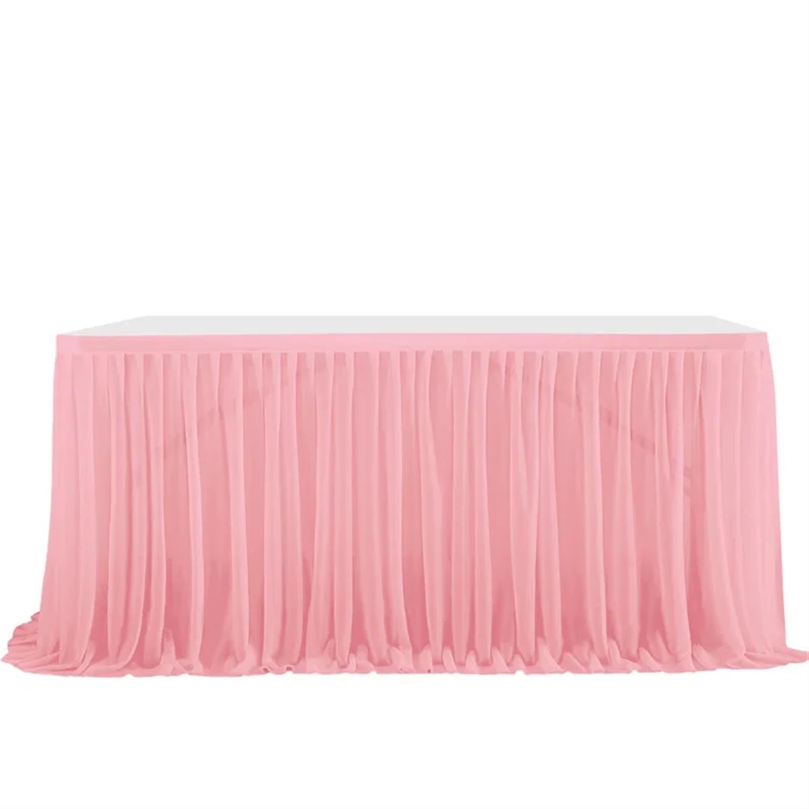 Faldón de Mesa Falda de mesa gasa semitransparente