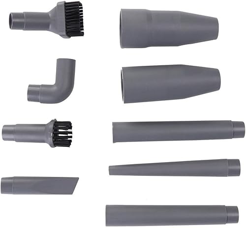 9 accesorios universales de ABS de 1.260 in/1.378 in, accesorios de vacío grises, económicos para polvo limpio en las esquinas, aspiradora de