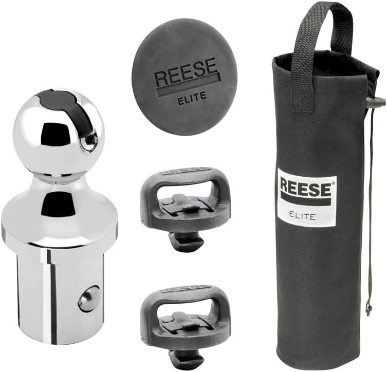 Reese Towpower 30137 Elite Series Gooseneck Hitch Head Accessory, Kit, Gooseneck Hitch Ball, Storage Bag, Safety Chains, Hole Cover