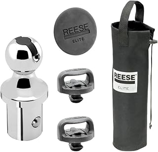 Reese Towpower 30137RTL Elite Series Gooseneck Hitch Head Accessory, Kit, Gooseneck Hitch Ball, Storage Bag, Safety Chains, Hole Cover