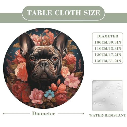 Nappe ronde ajustée imperméable pour protéger la table des enfants - 3