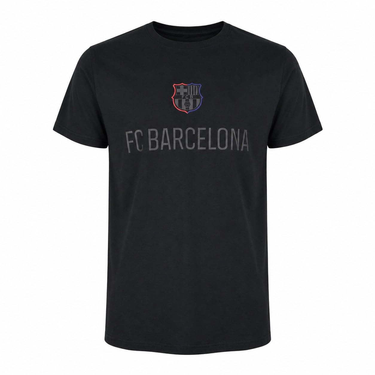 FCB FC Barcelona Camiseta Reflex Black Adulto- Producto Oficial con Licencia- Algodón