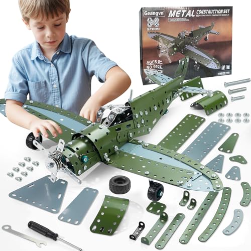 Geangvn Metal Model Airplane Building Toys for Ages 8-13 14 and Up, 285pcs Plane Stem Toys for Boys...