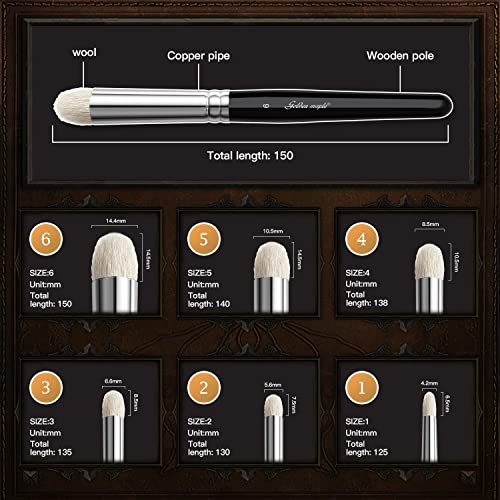 Golden Maple Dry Brush Miniature Painting Drybrush Set - 6PC Professional Modellers Miniature Paint Brushes for 40k, DND Miniatures, Citadel, Scale Model, Enamel & Fantasy Figurines Painting