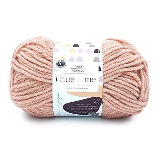 Image of Lion Brand Yarn, Hue + Me Chunky Yarn for Crocheting, Knitting, and Crafts, Rose Water, 1 Pack
