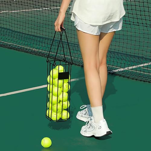 Recoge tus pelotas de tenis sin agacharte usando esta cesta plegable de 30 bolas 7