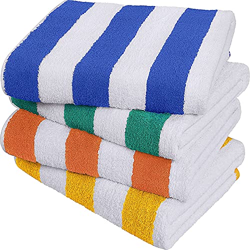 AYUS Turkish 100% Cotton 4 Piece Bath Towel Set, 400 GSM
