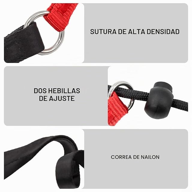 Foto 5 de 8 de Correa para perros con cuello integrado, correa RCA antideslizante, correa para retriever con mango acolchado