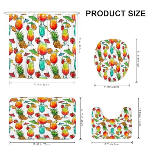 Rideau de douche 183 x 183 cm imperméable pour résoudre les problèmes d'éclaboussures de bain - 3