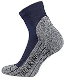 TippTexx 24 4 Paar Kurzschaft Trekkingsocken-Wandersocken mit Anti-Loch-Garantie, Sportsocken mit Coolmax - Garn (as3, numeric, numeric_43, numeric_46, regular, regular, Black)