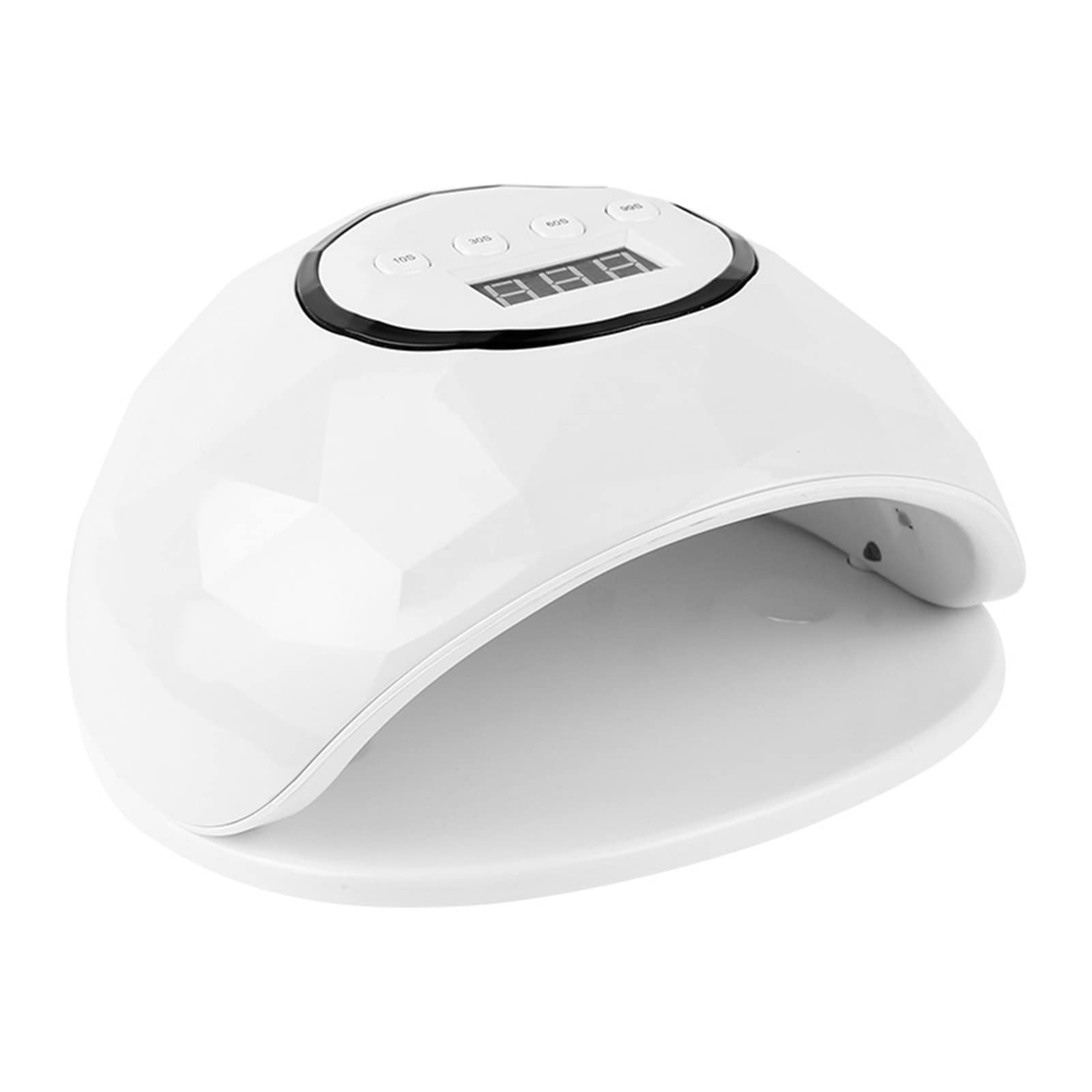 LED Nail Lamp, Professional Nail Dryer Light for Nails with 4 Timers Settings & Removable Bottom Plate, Dual Light Source Gel Polish Lamp for School, Office, Home (Color : Pink) (White)