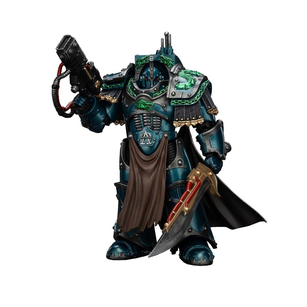 JOYTOY Warhammer 40k Alpha Legion, Alpha Legion Legion Praetor in Cataphractii Terminator Armour 1/18 Action Figure, Dedicated To You Who Love Collecting
