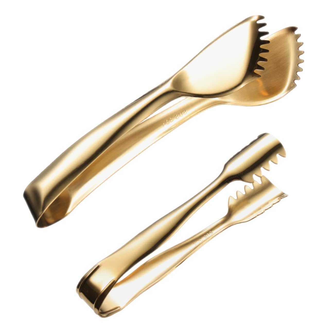 NAMOARLY Sturdy Ice Cube Picking Tongs Stainless Steel Bread Tongs for Sugar Cubes Desserts Compact Design