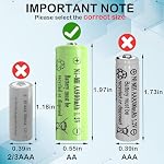 1.2v AA Taille 900mAh NIMH Batterie Manor House,Double une batterie solaire rechargeable pour les lumières solaires extérieures, lumière de poste, souris sans fil, alarme(12 Nombres)