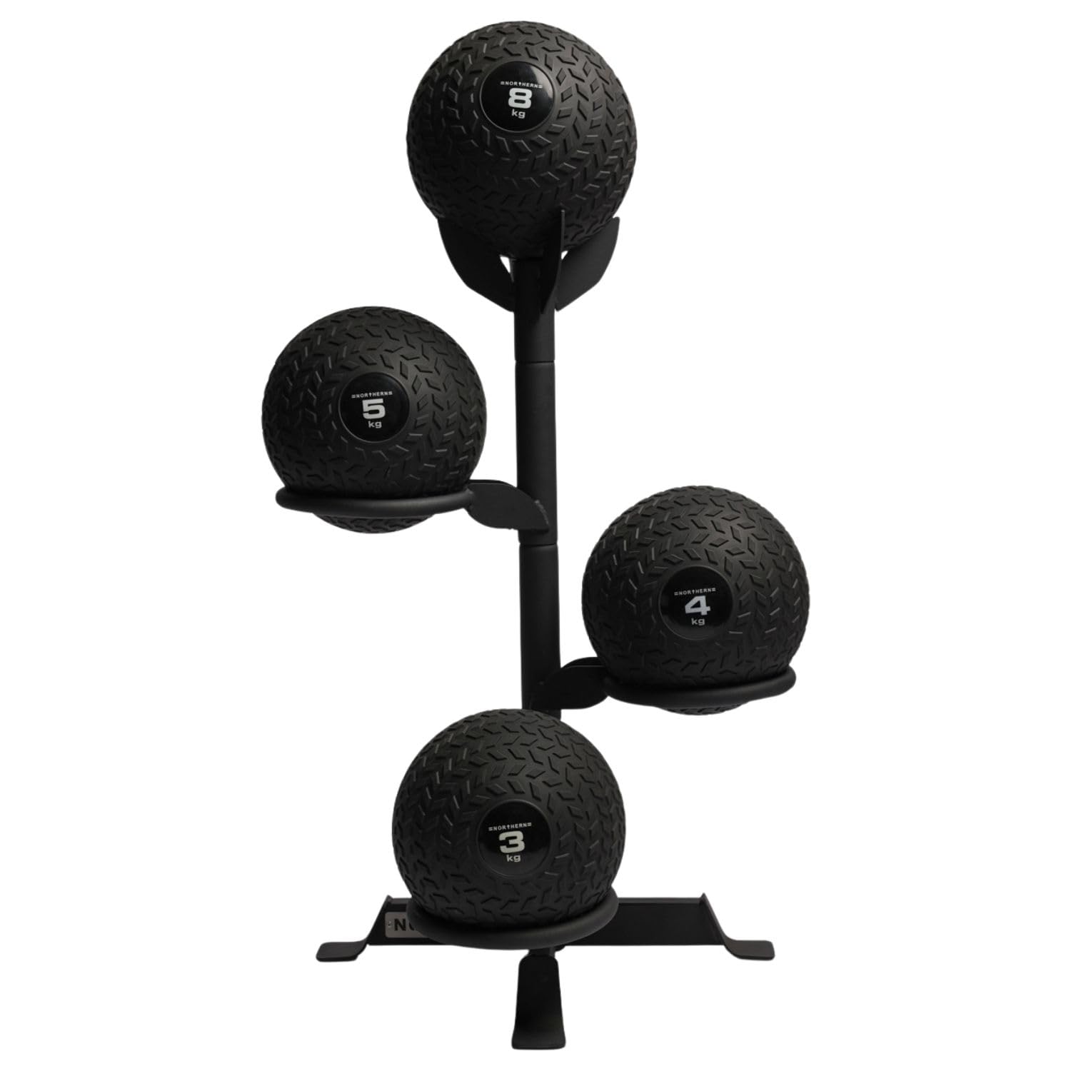 =NORTHERN= Medicine Ball Storage Rack - Heavy Duty Steel Organizer for Slam & Wall Balls, Home & Studio Gym Stand