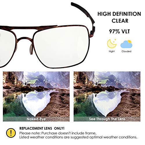 Image of BLAZERBUCK Anti-salt Polarized Replacement Lenses & Nose Piece for Oakley Deviation OO4061 Sunglass