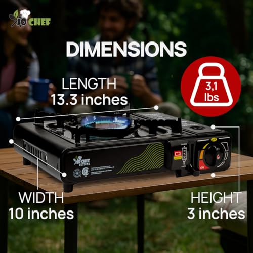 JoChef Butane Camping Stove - 9,500 BTU Portable Gas Stove - Image 4