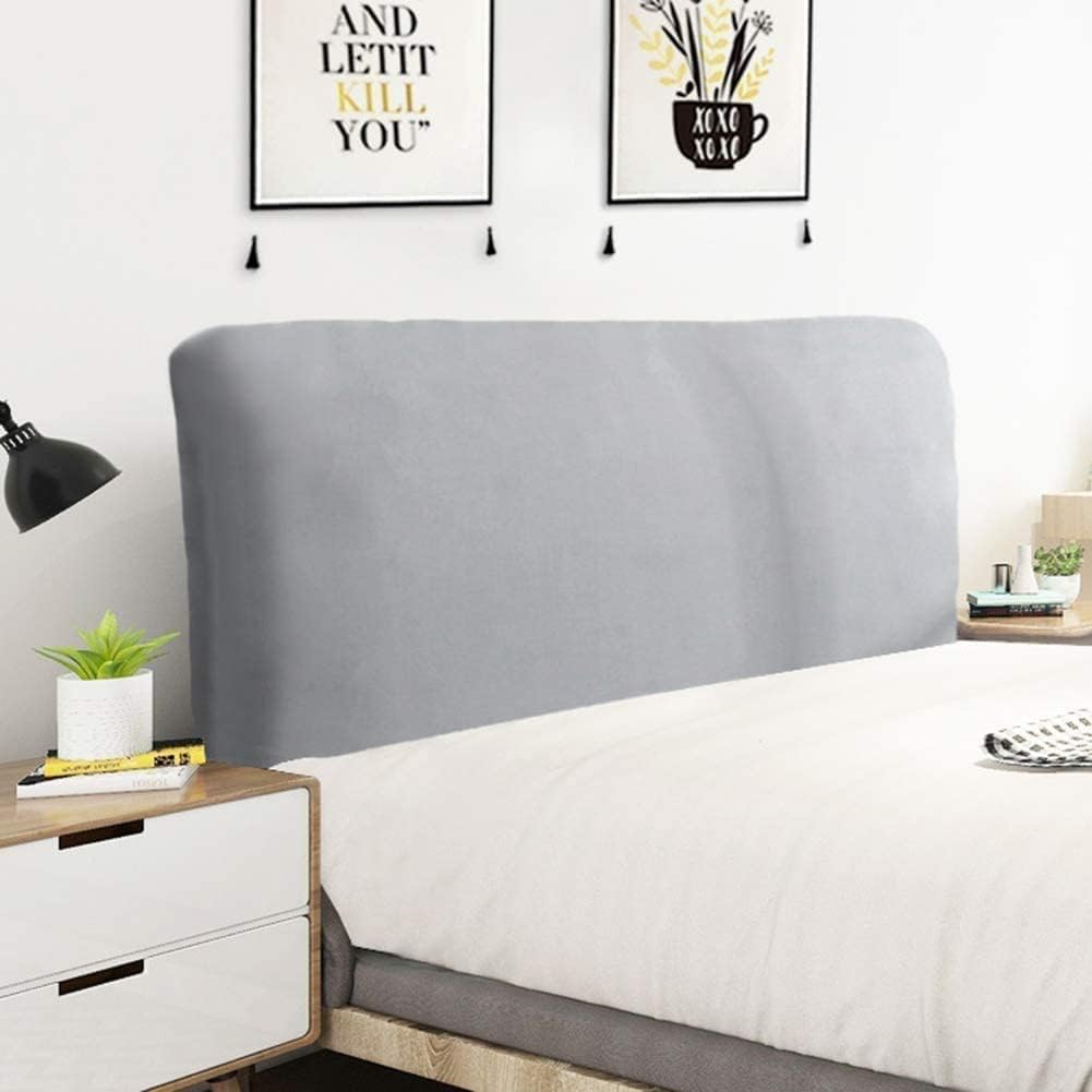 Slipcover Cover Bed Headboard Queen/King/Full Size Stretch Super Soft Comfotable Headboard Cover Washable Anti-Dirty Headboard Protector (Color : N, Size : California King)