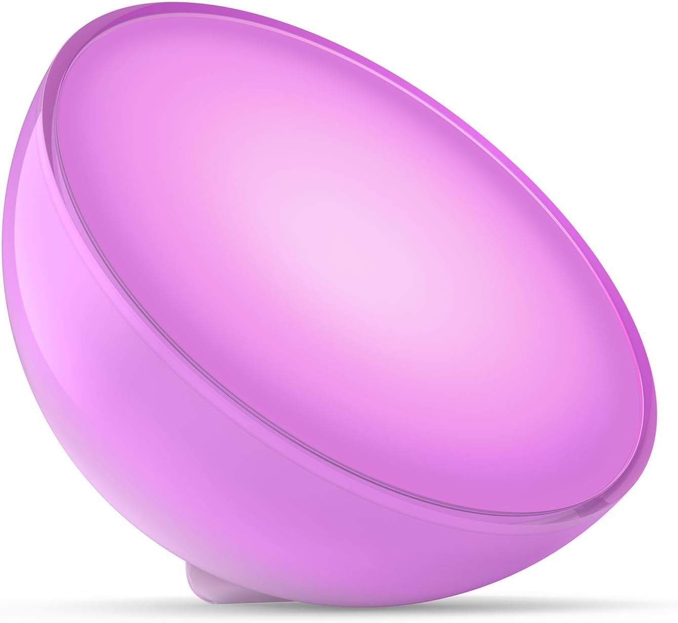 Philips Hue White & Color Ambiance Go Tischleuchte (530 lm), dimmbare LED Leuchte für das Hue Lichtsystem mit 16 Mio. Farben, smarte Lichtsteuerung über Sprache oder App, weiß