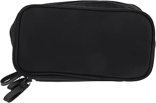 Lurrose エッセンシャルオイルボトル収納ポーチ 二重層化粧ポーチ 口紅収納バッグ 軽量耐久設計 旅行 アウトドア用メイクアップ整理バッグ