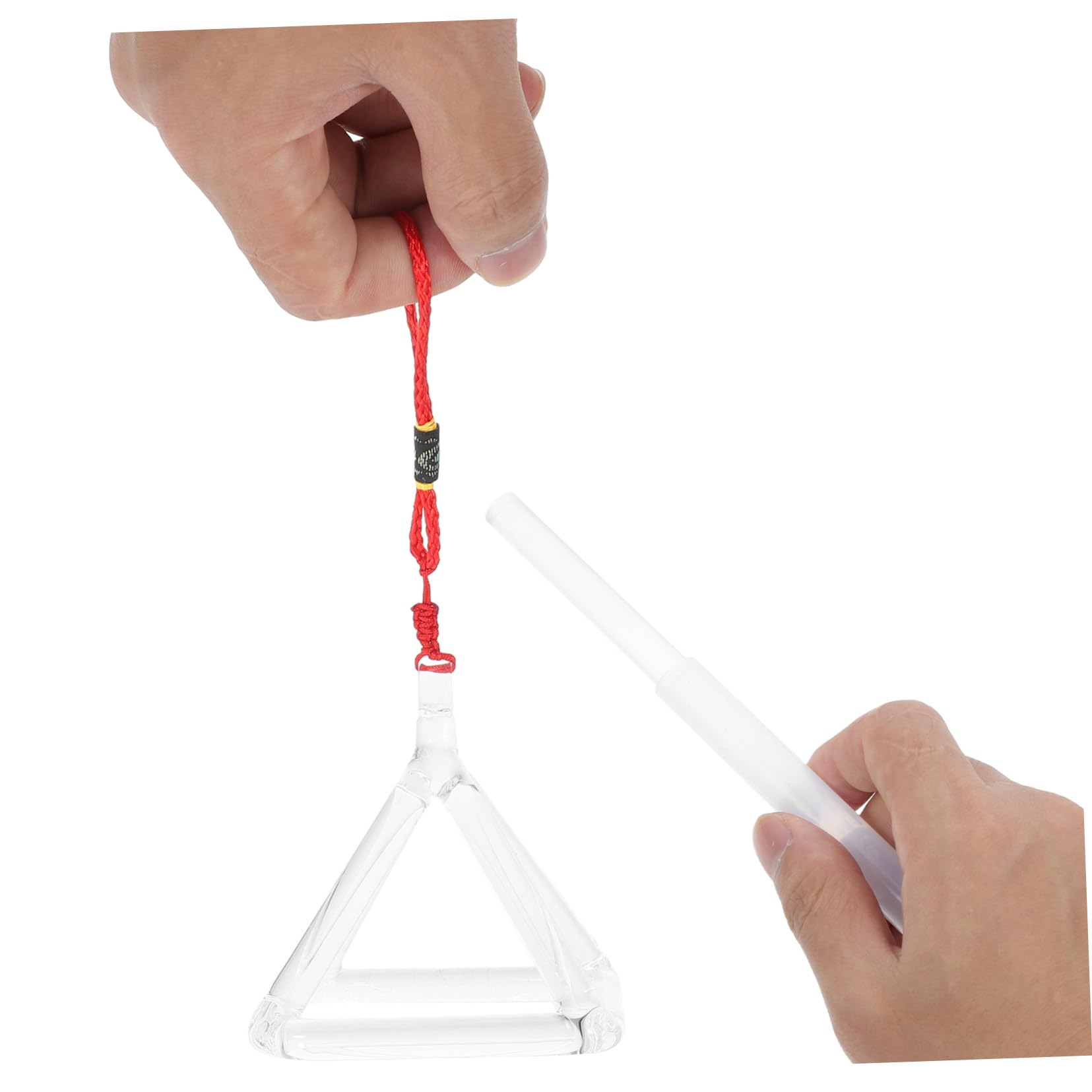 Piramide Cantante in Quarzo per Terapia del Suono Martelletto, Strumento di Guarigione e Meditazione, Ornamento Bianco per Benessere e Relax, Stili multipli