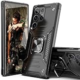 IDYStar for Galaxy S26 Ultra Case with Screen Protector Black for Men Women,Hybrid Drop Test Cover with Card Mount Kickstand Slim Fit Protective Sturdy Case for Galaxy S26 Ultra,Black