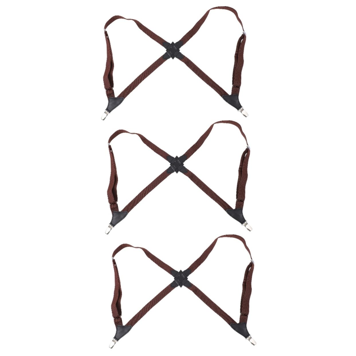 CALLARON Lot De 3 Bretelles Élastiques À Clipser Pour Pantalons Pratiques Et Décoratives Pour Hommes Et Femmes