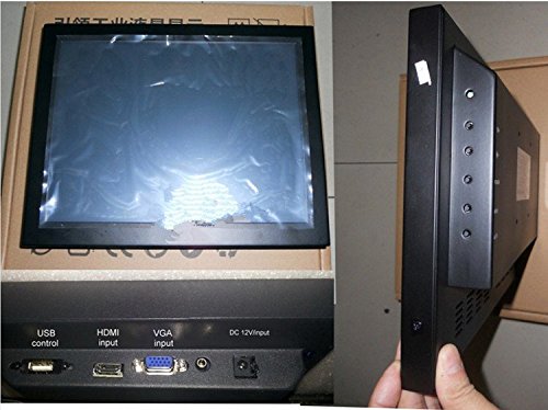 GOWE 12,1" 4:3 rezystancyjny ekran dotykowy monitor przemysłowy 800 * 600 HDMI wejście USB otwarta rama wodoodporna metalowa obudowa uchwyt ścienny