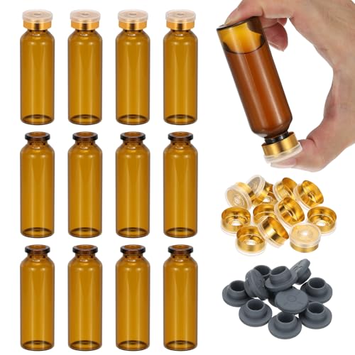Flacons d'échantillons dorés en verre ambré 30ml PATIKIL haute qualité