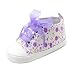 Weixinbuy Baby Girl's Floral Prewalker Soft Sole Ribbon Non-slip Sneaker SZ13