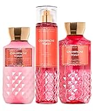Bath and Body Works - Champagne Toast - Daily Trio - Gel douche, brume fine et lotion pour le corps super lisse