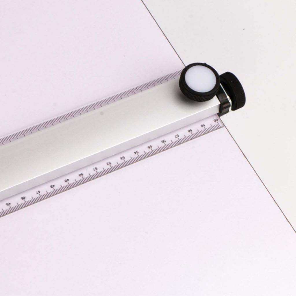 A2 Drafting Table with Clear Ruler Parallel Motion Drafting Board Sliding Ruler for Architect Drafter Students