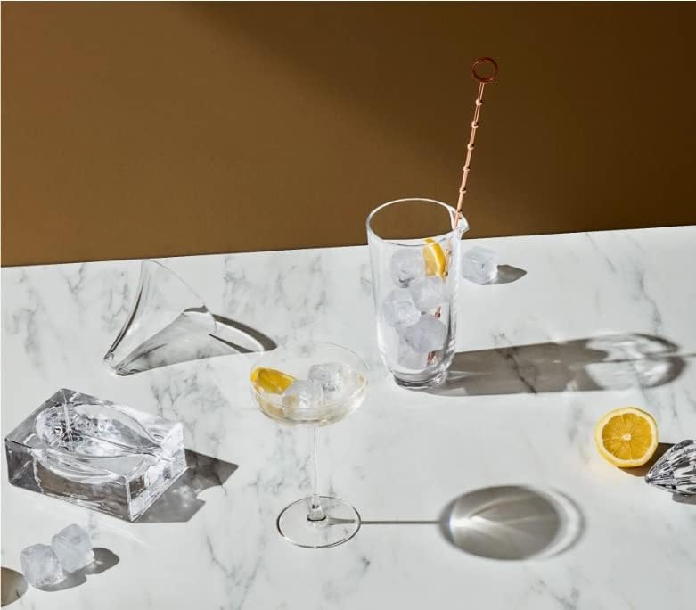 Miniatura 3 de NUDE - Soporte para cucharas de vidrio de crucero, sin plomo, cristal, soporte para utensilios de cocina, decoración y accesorios para cocina