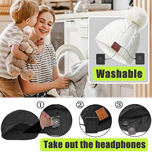Bluetooth Hat,Chenfec Wireless Bluetooth Beanie Hat 5.0 Women Men Winter Knitted Hat Trendy Cap #TOP4