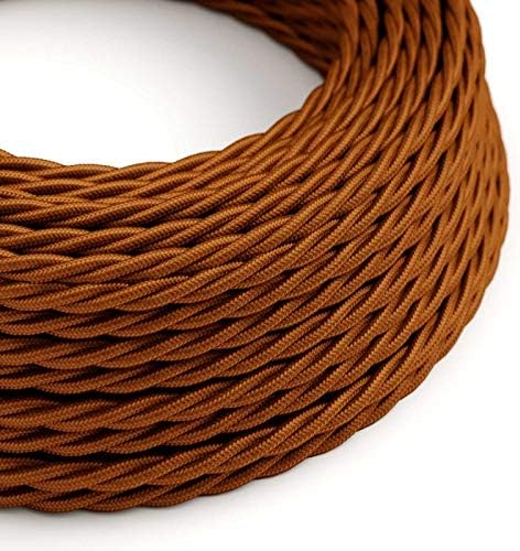 CA Creative Cables Copper Rayon Covered Twisted Electric Cable 2x18 AWG - TM22-164ft, 2 x 18 AWG