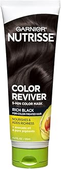 Nutrisse Color Reviver 5 Minute Nourishing Color Hair Mask Rich Black, 4.2 Fl Oz
