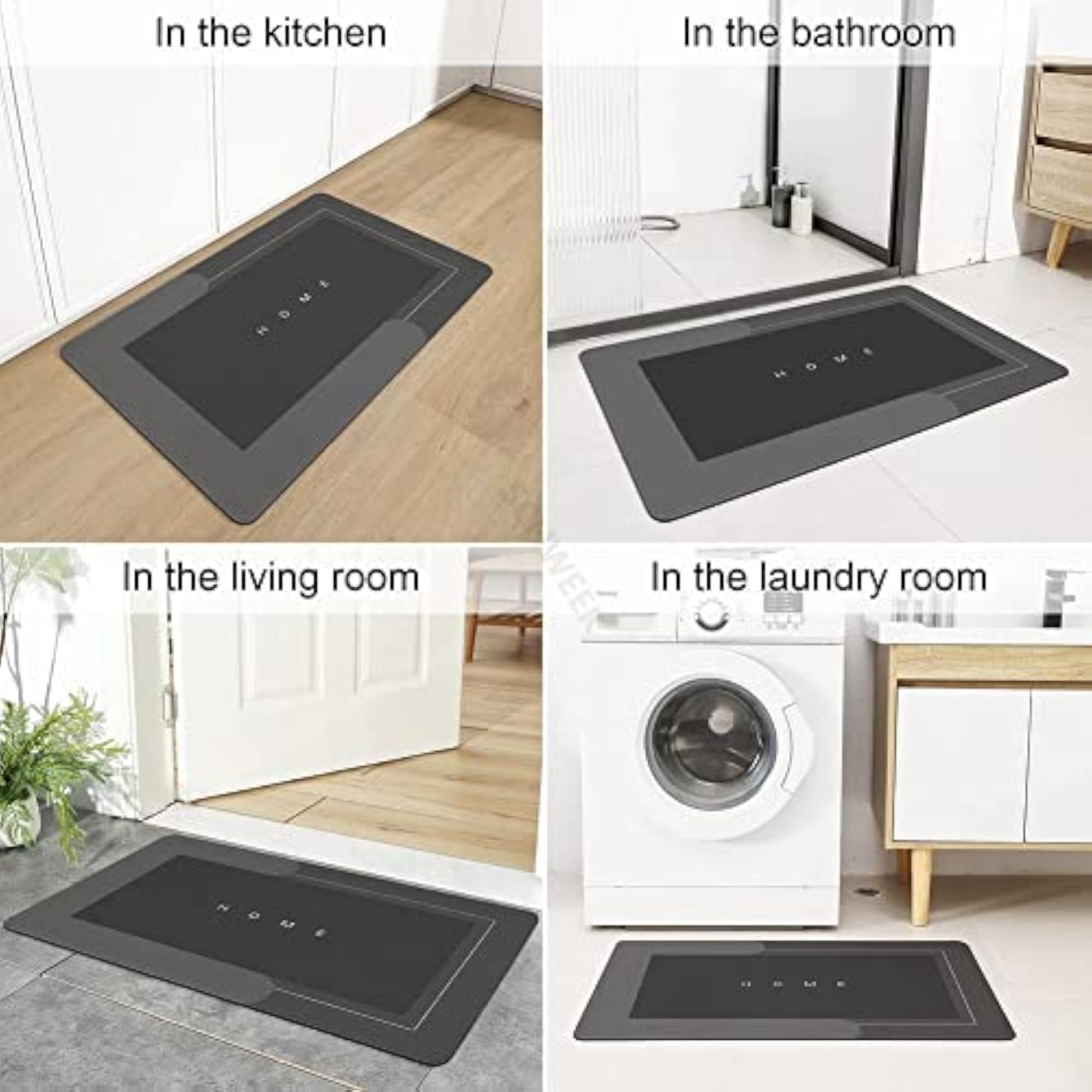 Waterproof Memory Foam Kitchen Rugs for Comfort