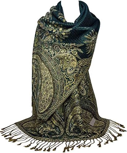 GFM® Floral Mosaic Pattern Pashmina Style Scarf Shawl (MSC-A)