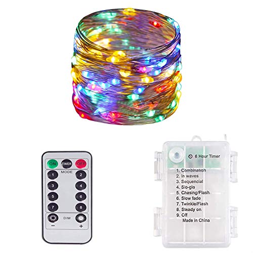 Guirlande lumineuse LED XVZ-20 LED étanche avec interrupteur et 8 modes, guirlande lumineuse pour chambre, intérieur, Noël, chambre d'enfant, extérieur, fête, mariage, bricolage multicolore Cover