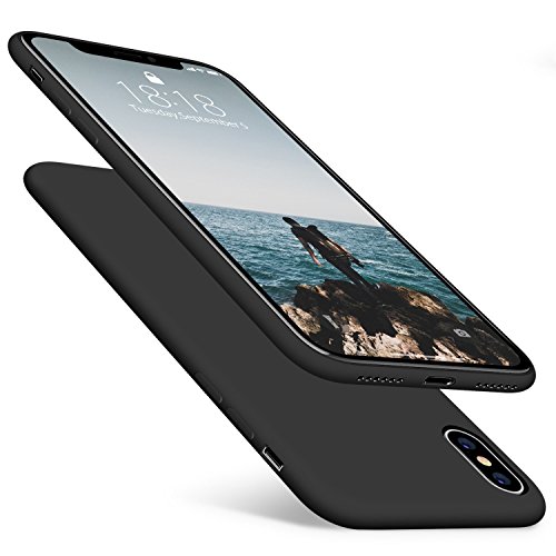 Kit Capa Capinha Tpu Ultra Fina Fosca Iphone X 5.8 + Película Vidro - Preta