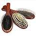 Produktbild com-four® 3X Haarbürste Holz - Umweltfreundliche Bürste für Männer, Frauen, Kinder - Holz-Haarbürste mit verschiedenen Borsten [Auswahl variiert] (3er Set Braun)