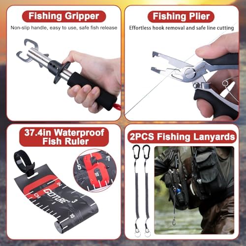 Goture 51.2" Floating Fishing Net with Assist Handle, Telescoping Collapsible Extendable Handle, Rust-Resistant Frame, Carrier Bag, Fish-Friendly Mesh for Freshwater and Saltwater, Fishing Tools, 1pc — view 8
