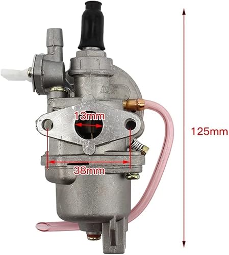 Miniatura 3 de Carburador eléctrico de motocicleta de bolsillo de 47 cc 49 cc para motor de 2 tiempos, Mini Moto Quad ATV Dirt Bike Go Kart Buggy Carburador Carb