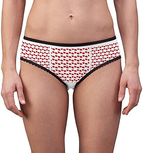 Hearts Pattern Panties, Hearts Pattern Underwear, Briefs, Cotton Briefs, Funny Underwear, Panties For Women
