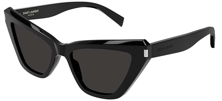 Yves Saint Laurent ブラック トップス Mサイズ Amazon.com: SAINT LAURENT SL 466-001 Black One Size