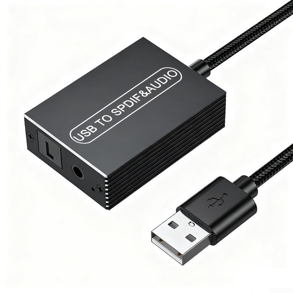 Optyczny dekoder audio koncentryczny na RCA Jack 3,5 mm Konwerter SPDIF stereo Hi-FI do zestawu dźwiękowego kina domowego (1,2 m)